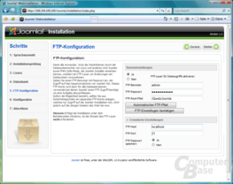 QNAP TS-409 Pro – Webserver – Joomla CMS