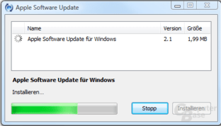 Update vom Apple Software Updater