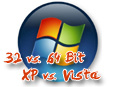 32 Bit oder 64 Bit unter XP (SP3) und Vista
