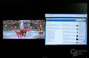 PBP-Modus (S-Video links - DVI rechts)