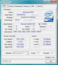 MSI Wind PC – CPU-Z