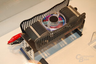 Prototyp des Evo Cyclone Hybrid Cooling Systems