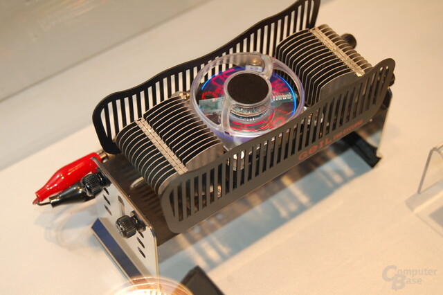 Prototyp des Evo Cyclone Hybrid Cooling Systems