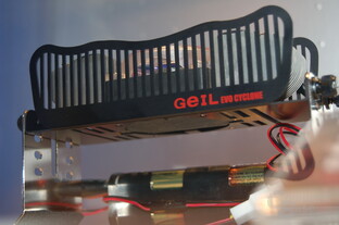 Prototyp des Evo Cyclone Hybrid Cooling Systems