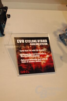 Prototyp des Evo Cyclone Hybrid Cooling Systems