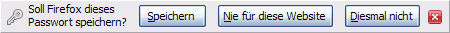 Firefox 3 – Passwort speichern