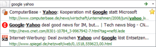 Firefox 3 – AwesomeBar