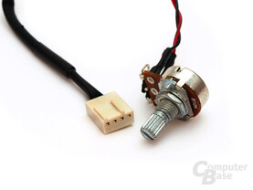 4-Pin-PWM-Anschluss und Drehpoti zur Spannungsregulierung