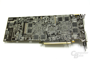 Radeon HD 4870 X2 Rückseite ohne Kühler