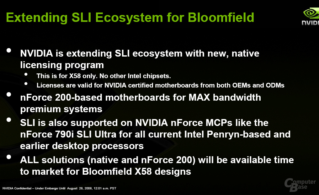 Nvidia erlaubt SLI auf X58