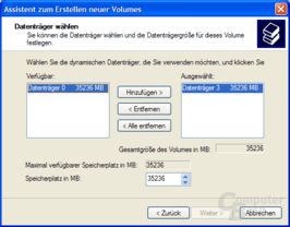 Laufwerksauswahl