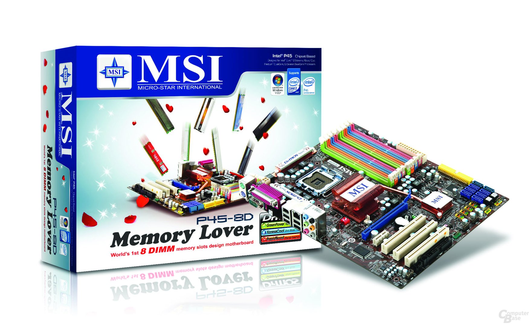SI „Memory Lover“-Mainboard P45-8D