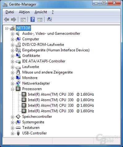 Geräte-Manager Atom 330