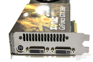 GeForce GTX 260² Slotblech