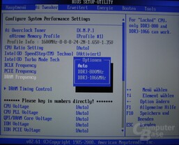 reduzierte Auswahl beim Core i7-920/940