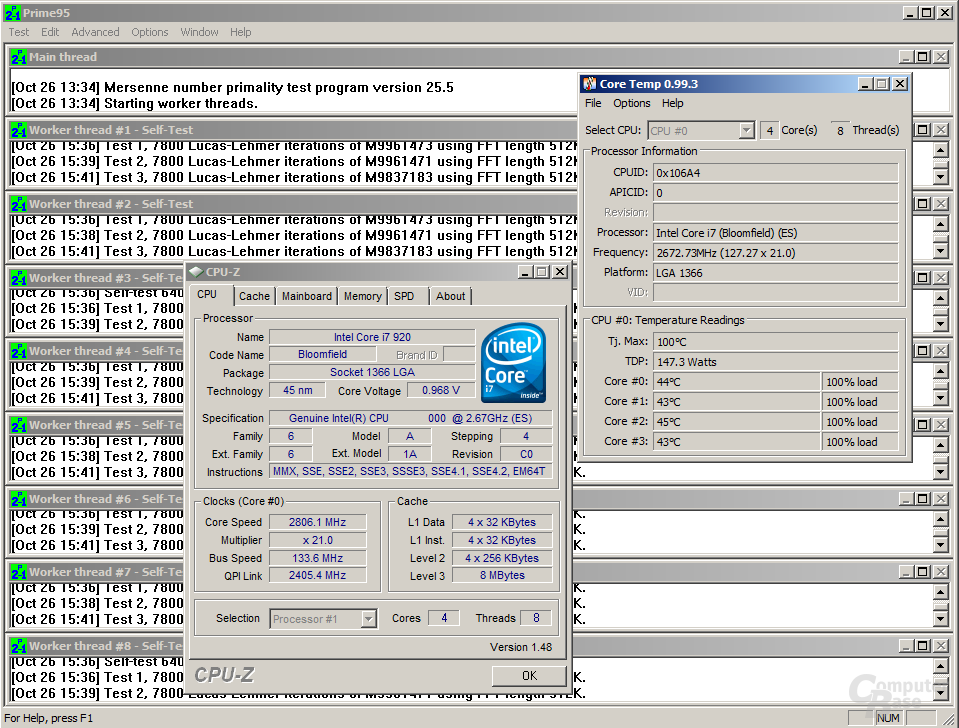 Core i7-920 bei 0,97 Volt