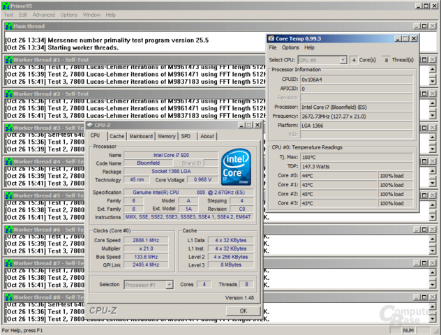 Core i7-920 bei 0,97 Volt