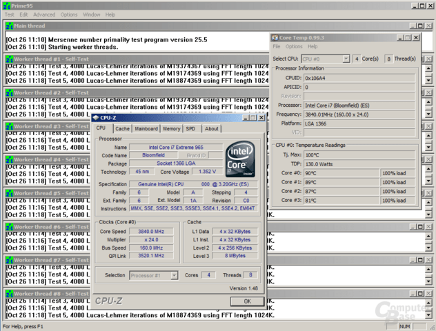 Core i7-965 XE bei 3,84 GHz