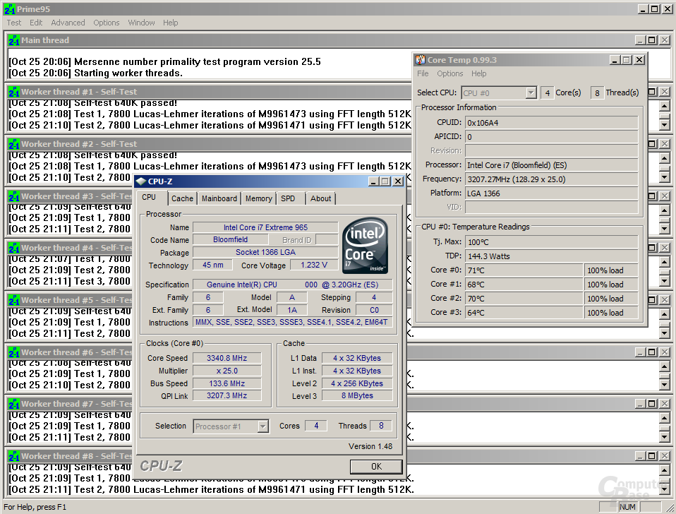 Core i7-965 XE mit Noctua
