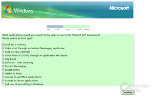 Microsoft-Umfrage zur Instant-On-Funktion