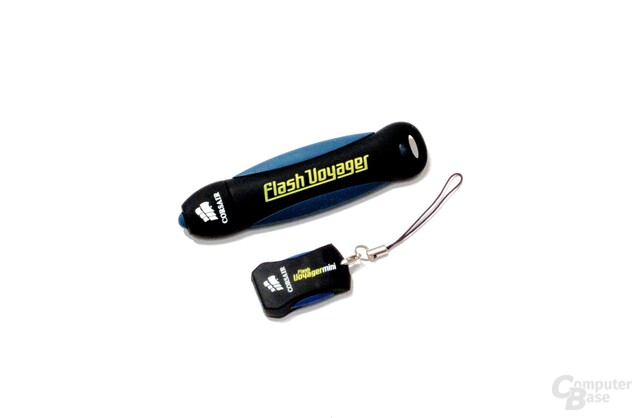 Corsair Flash Voyager 64 GB und Corsair Flash Voyager Mini 4 GB