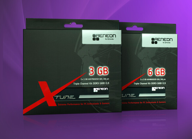 DDR3-1600 Triple-Channel-Kits von Aeneon