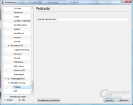 VLC Media Player – Erweiterte Einstellungen