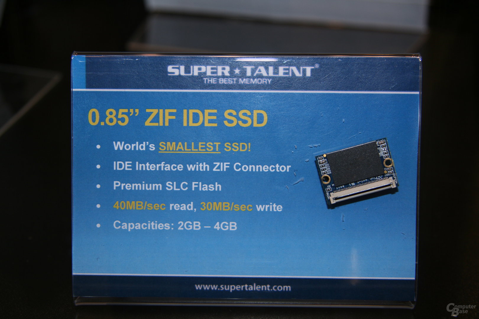 Super Talent auf der CES 2009: Worlds smallest SSD