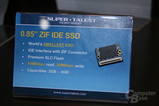 Super Talent auf der CES 2009: Worlds smallest SSD