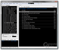 Main window - black color scheme.