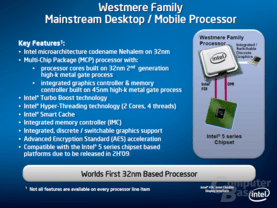 Westmere - Arrendale und Clarkdale Features