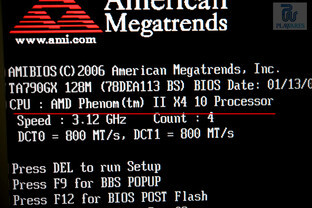 Vorher Phenom II X3 710, danach Phenom II X4 10