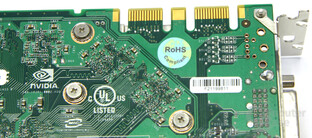 GeForce GTS 250 SLI-Anschluss GeForce GTS 250 SLI-Anschluss