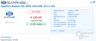Sapphire Radeon HD 4890