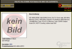 XFX Radeon HD 4890 XFX Radeon HD 4890