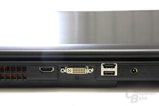 Schenker XMG7 Monitoranschlüsse Schenker XMG7 Monitoranschlüsse