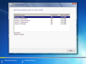 Windows 7 Build 7068: Interaktives Setup