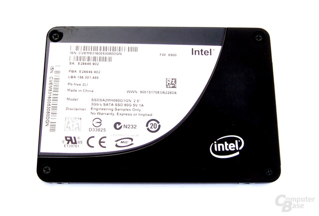 Intel X25-M mit 80 GByte