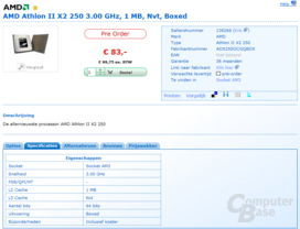 AMD Athlon II X2 250