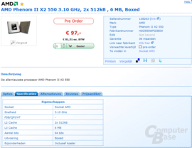 AMD Phenom II X2 550