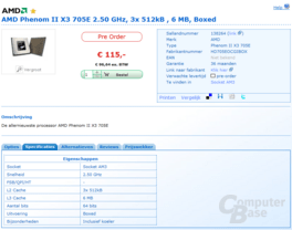 AMD Phenom II X3 705e