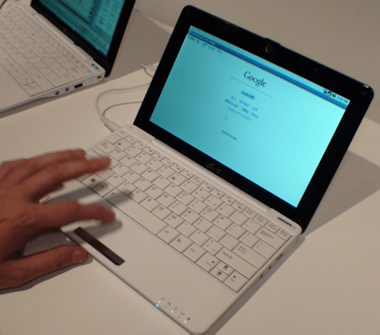 Asus Eee PC mit Android auf der Computex 2009 | Quelle: tweaktown.com