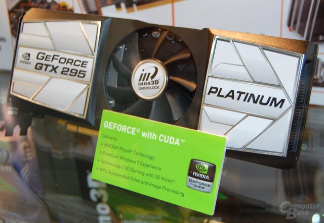 Inno3D GeForce GTX 295 Platinum mit nur einem PCB