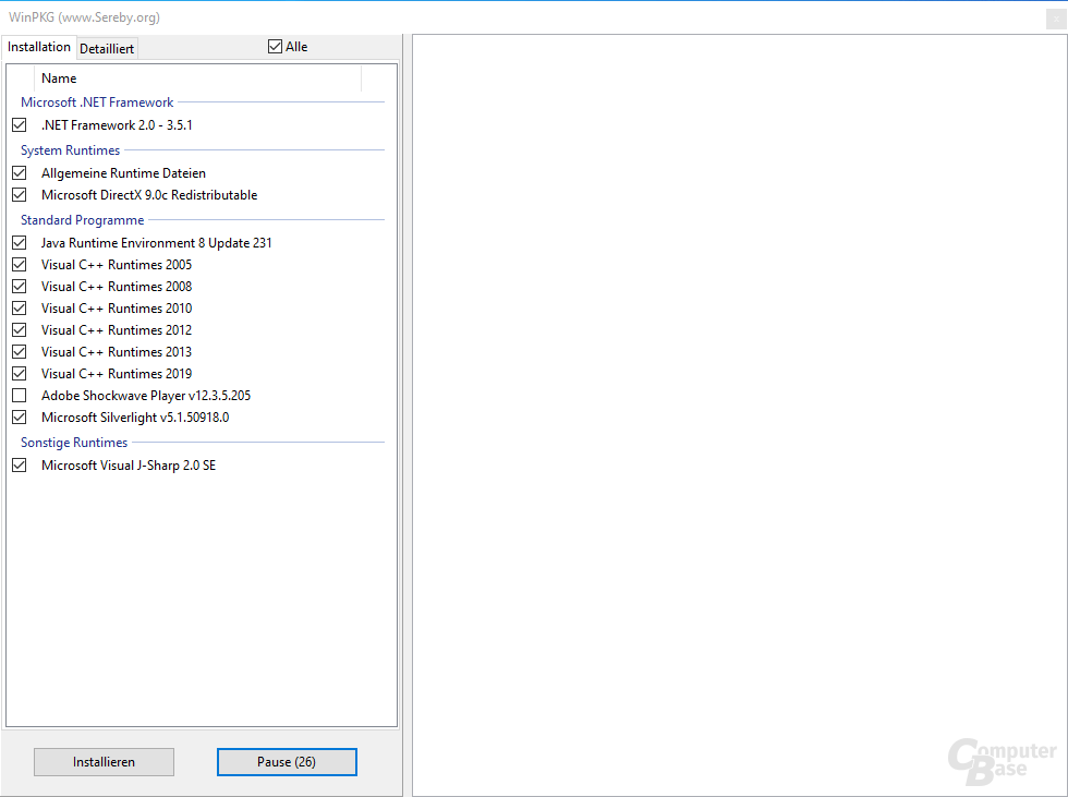 All in One Runtimes Installer