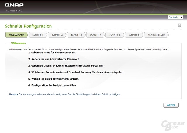 Web-Installation: Alternative zum QNAP Finder