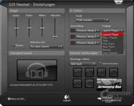 Software zum Logitech G35