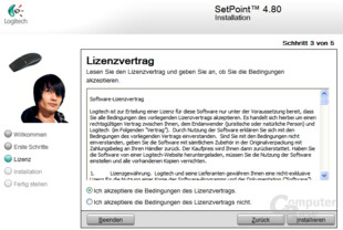 Logitech SetPoint Installation - Lizenz