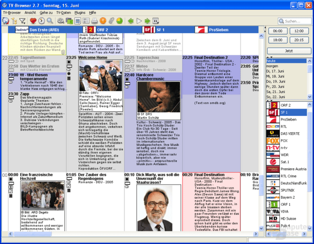 Haupt-Ansicht – Windows