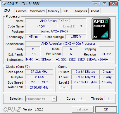 Sempron 140 zum Dual-Core freigeschaltet