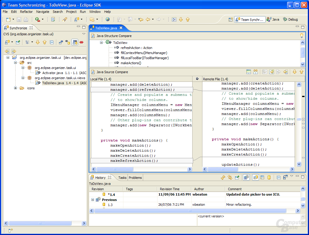 Synchronizing Changes with CVS on Windows XP